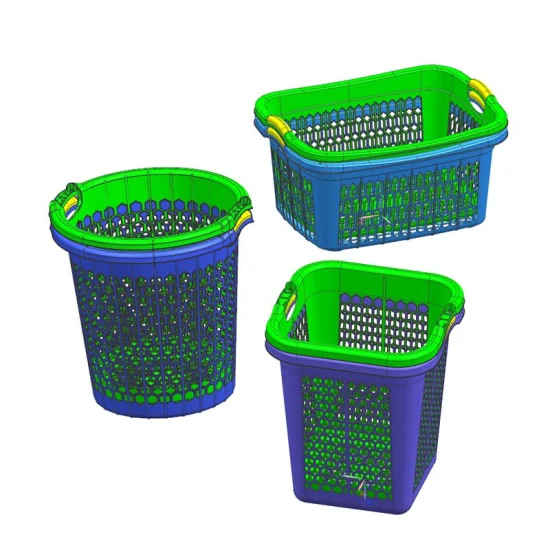 High Quality Plastic Basket Mold Storage Box Slotted Container Baskets Injection Mould